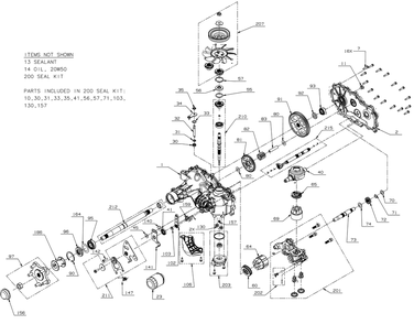 Transmission (Rh) Diagram and Parts List for ZTX4-48KH (47RSAAA6010)(2020) Cub Cadet Lawn Tractor